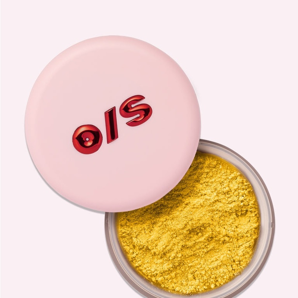 ONE/SIZE Pink Lid with Yellow Setting Powder